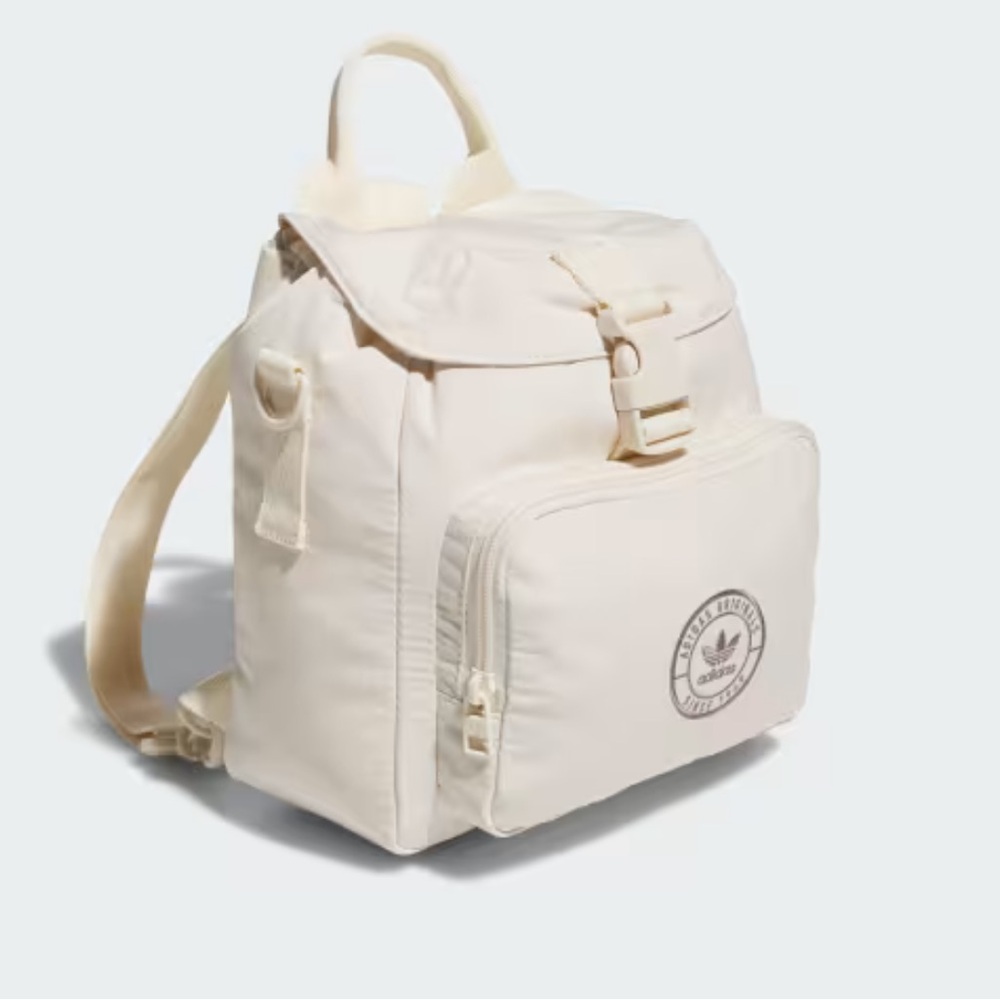 Adidas Tan Backpack with Adjustable Straps and Durable Fabric
